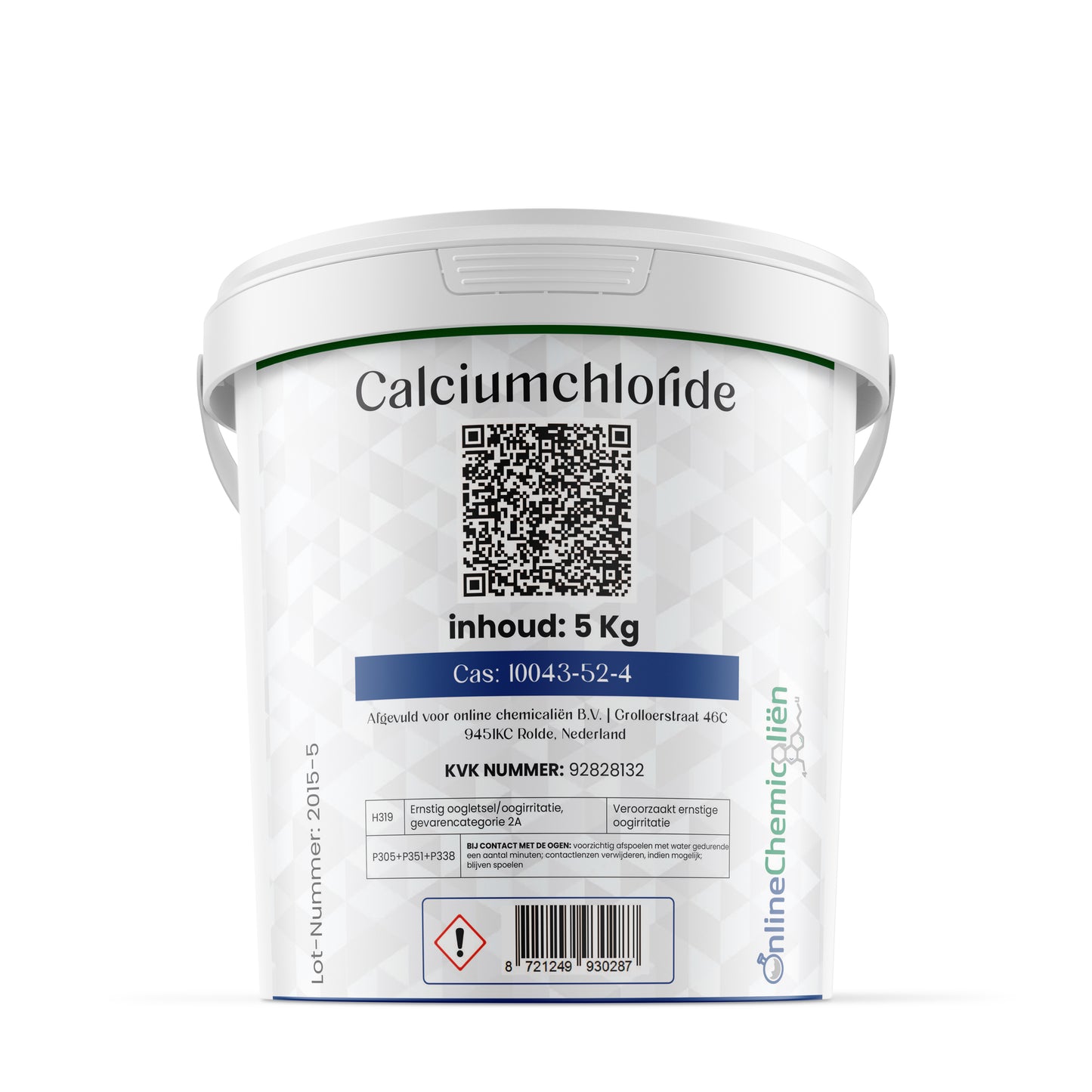 Calcium Chloride vochtvreter vocht vreter kopen 5 kg - Online Chemicaliën NL