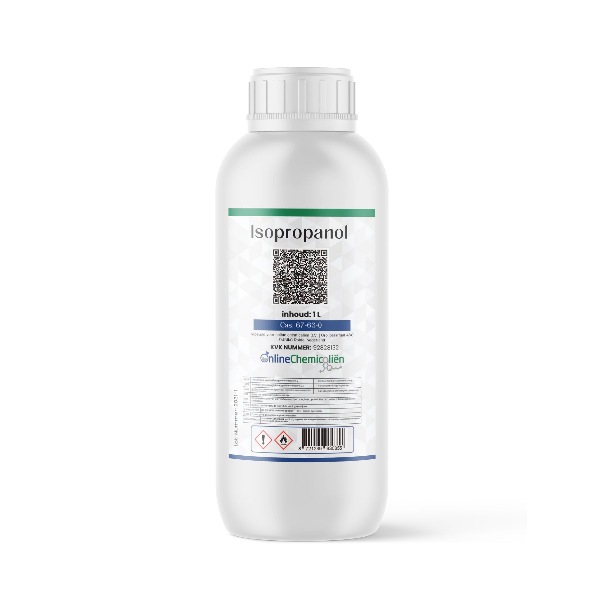 Isopropanol 99.9% Puur kopen Ipa isopropyl alcohol 1  L- Online Chemicaliën NL 