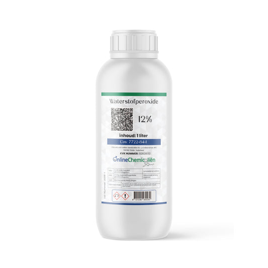 Waterstofperoxide kopen hydrogen peroxide h2o2 zuurstofwater 12% 1 L - Online Chemicaliën