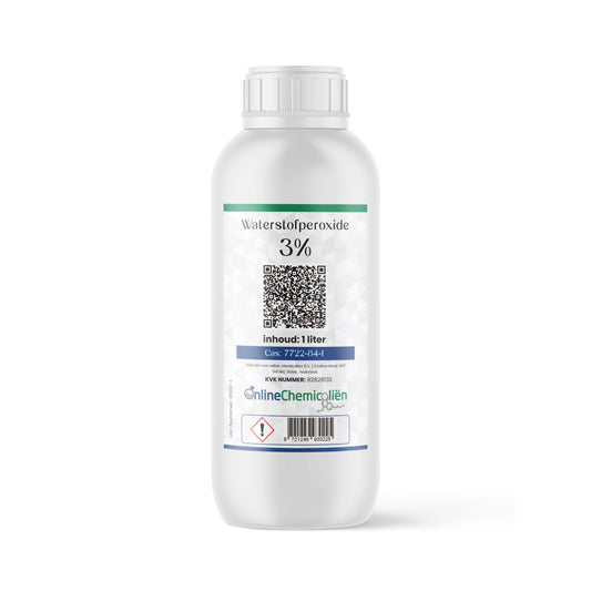 Waterstofperoxide kopen hydrogen peroxide h2o2 3% 1 L - Online Chemicaliën